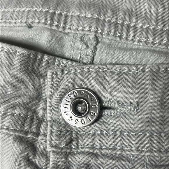 AG Adriano‎ Goldschmied Tellis Slim Pants 31x34 Grey Lightweight Stretch Chevron - Picture 8 of 16